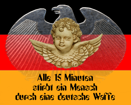alle 15 minuten stirbt ein mensch durch deutsche waffe