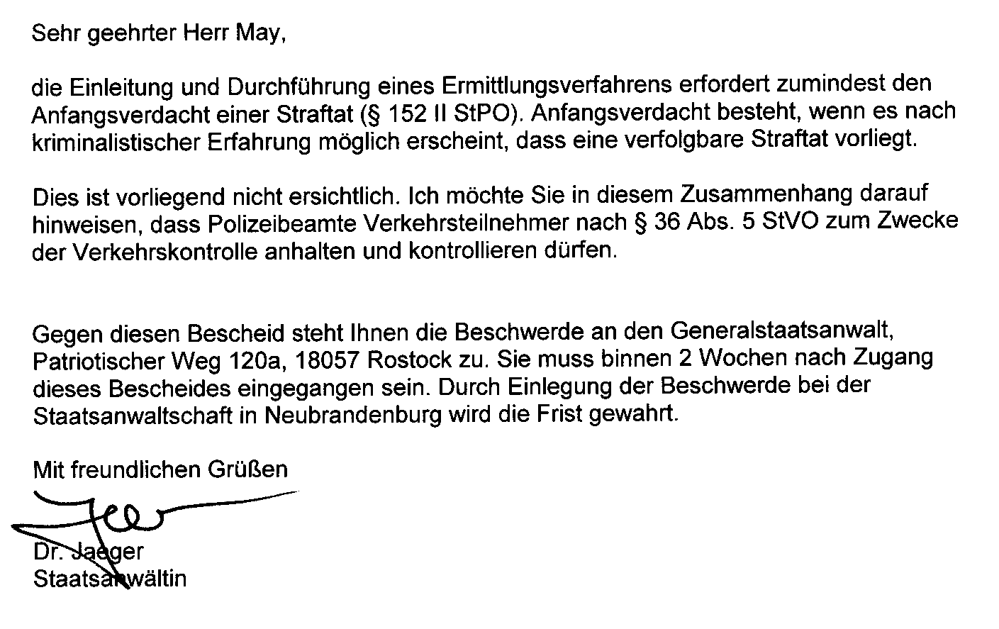 einstellungsbescheid